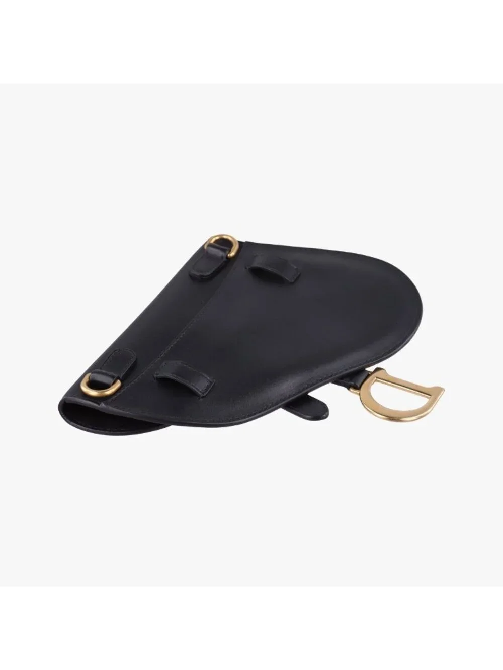 Dior Saddle Black Leather Shoulder Bag